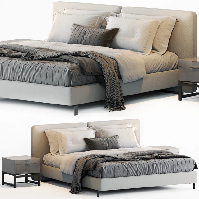 Minotti Tatlin Bed — Скачать