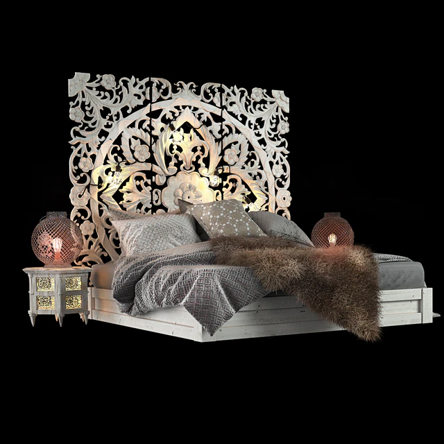 Bed in oriental style — Descargar