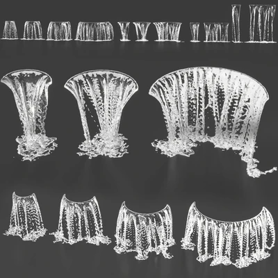 Water jets of waterfalls — Ver 2