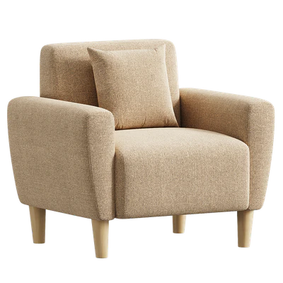 Mid-Century Accent Chairs Upholstered Fabric Accent Armchair — Ver 3