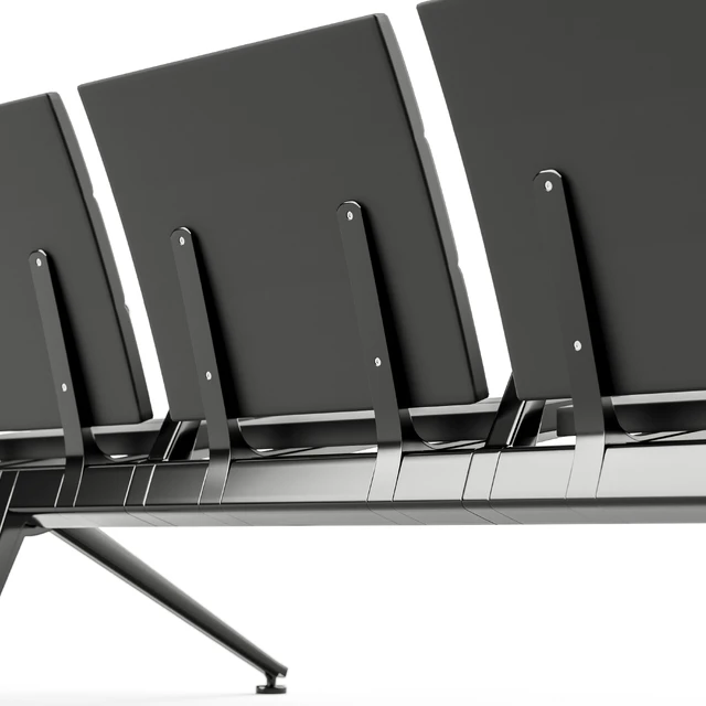 Poltrona Frau Flair Airport Seating System Black — Скачать