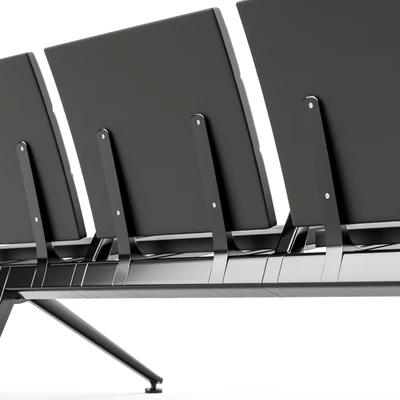 Poltrona Frau Flair Airport Seating System Black — Вид 3