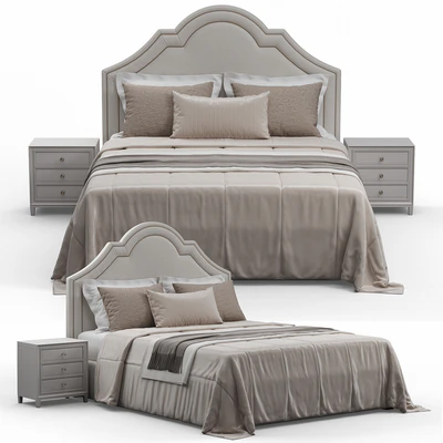Queen Madison Crown Headboard Bed — Вид 3