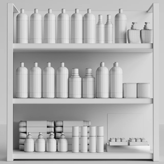 Collection of cosmetics for beauty salons or bathroom — Download