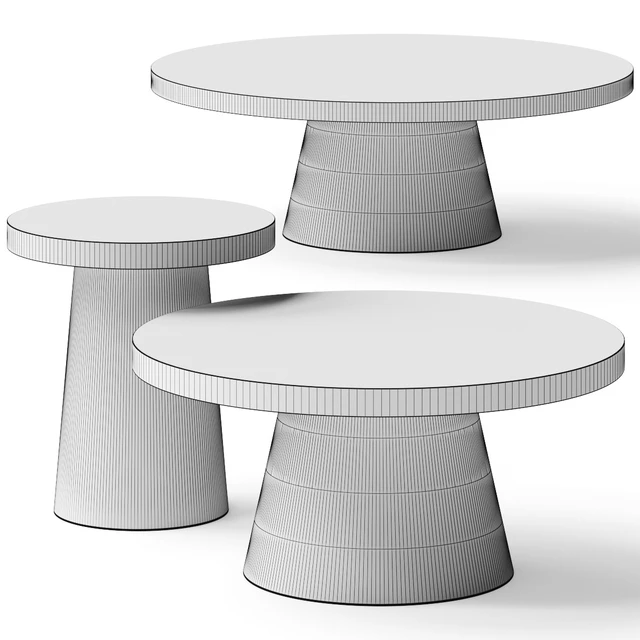 west elm Two-Tone Concrete Round Side Coffee Tables — Скачать