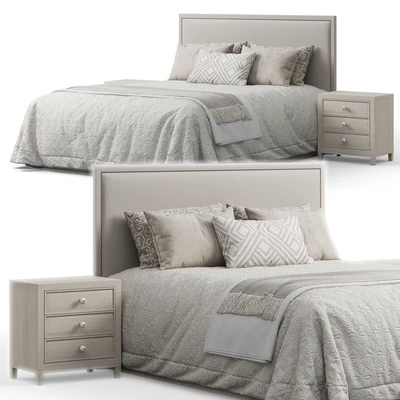 Bassett Furniture Manhattan Rectangular Headboard Bed — Вид 1