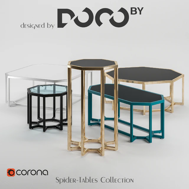 Collection of tables Spider designed by DOCOby — Descargar