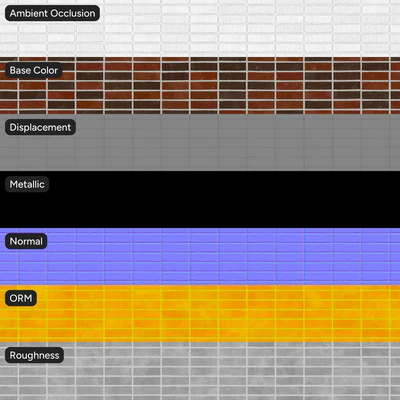 stack bond brick wall texture red and black — View 2