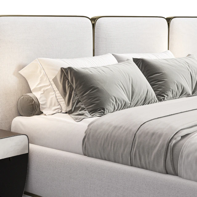 Gem Upholstered King Queen Bed 2 — Descargar