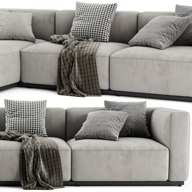 Cassina Mex Cube Chaise Longue Sofa — Скачать