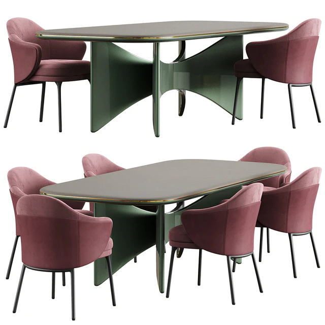 Minotti angie dining Chair Turri Blues Table — Descargar