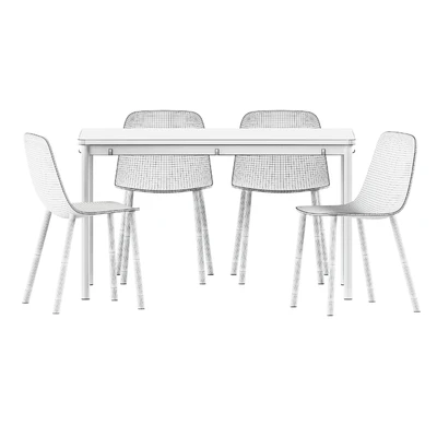 Tommaryd table by Ikea and Maarten Plastic Chair by Viccarbe — Вид 5