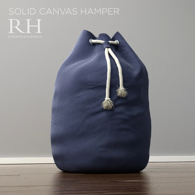 Restoration Hardware solid canvas hamper — Descargar