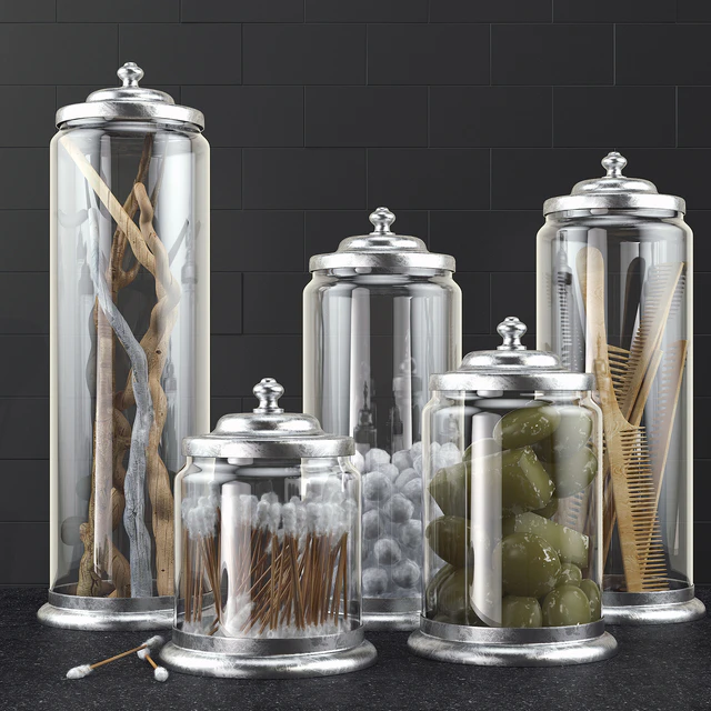 Bathroom decoration jars set 2 — Descargar