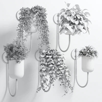 collection Indoor plant 135 vase metal stand wall plant — Вид 4