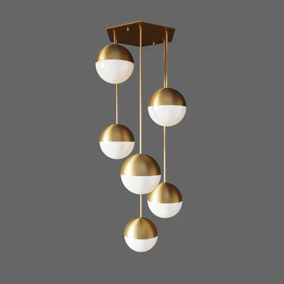 Lamp italian globe cedar moss light 6 — Ver 1