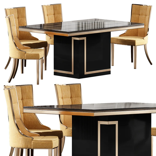 Cream marble dining table — Скачать
