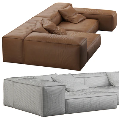 Extrasoft Sofa by Living Divani Comp 1 — Ver 2