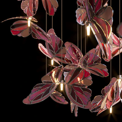 Light stained glass Vargov Design - Butterfly — Вид 2