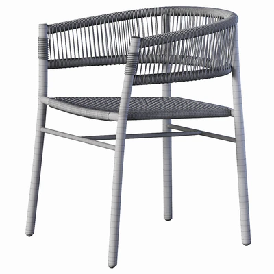 Ethimo Kilt Dining Armchair Teak and Rope — Вид 2