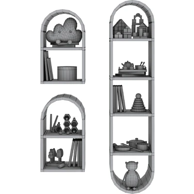 Wall shelf Mallory Kids with decor by Crate and Barrel / Crate and Kids — View 3