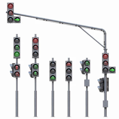 AVE Traffic Lights Set (Animated) — Ver 3