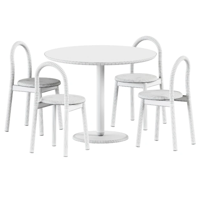 Balance Table by Calligaris and Bobby Upholstered Chair by DesignByThem — Скачать