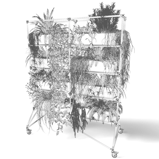 Mobile rack with plants — Descargar