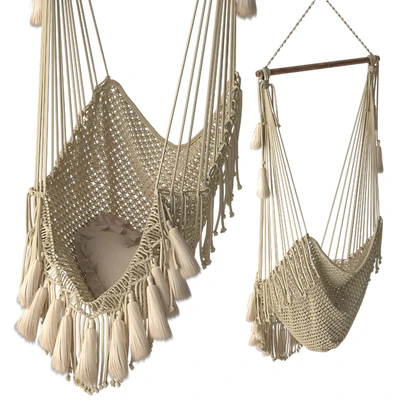 Hammock chair outboard with fringe — Ver 3