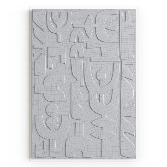 Corrugated paper wall decor Urbino, La Redoute — Descargar