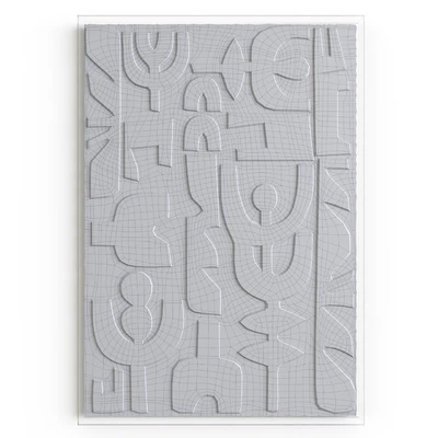 Corrugated paper wall decor Urbino, La Redoute — Ver 3