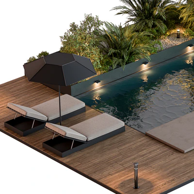 Landscape Furniture with Pool 69 — Вид 3