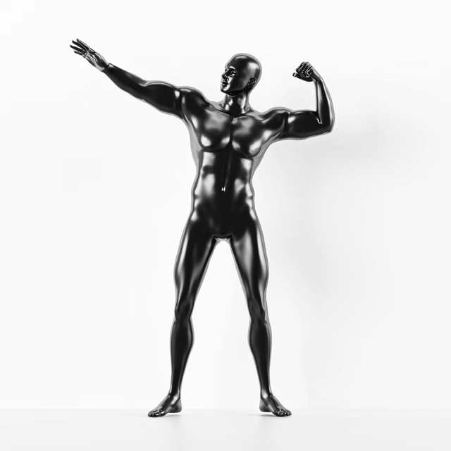 Man Muscle Pose Mannequin — Descargar