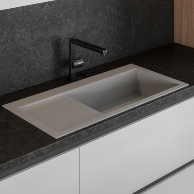 Kitchen Modern - white and Wood 25 — View 3