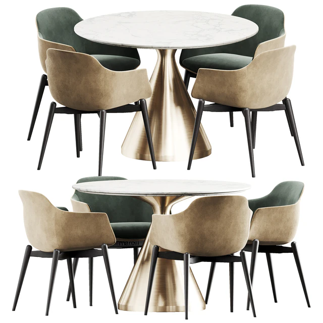 Marelli & West elm Silhouette dining set — Descargar