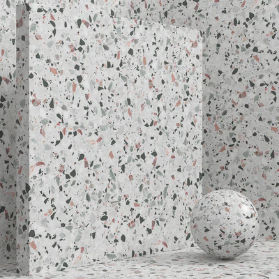 Material (seamless) - stone, terrazzo, quartzite set 143 — Ver 4