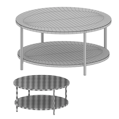 Круглый Журнальный столик Echelon Round Coffee Table (Crate and Barrel) — Вид 4