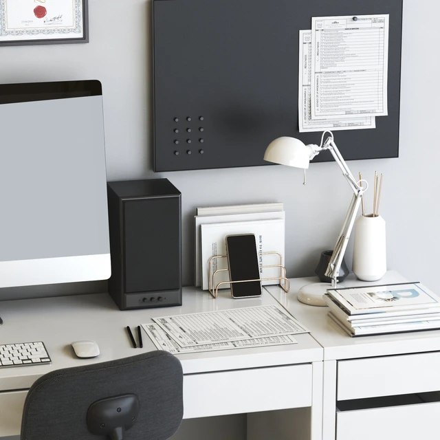 IKEA MICKE scandinavian office workplace set — Descargar