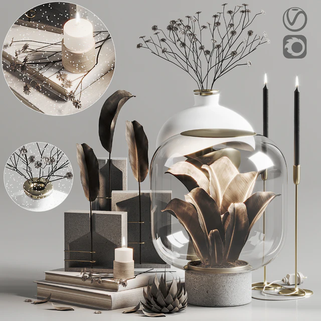 Decoration Set 005 Nebl Ghost Collection Spring Vase Lamp — Descargar