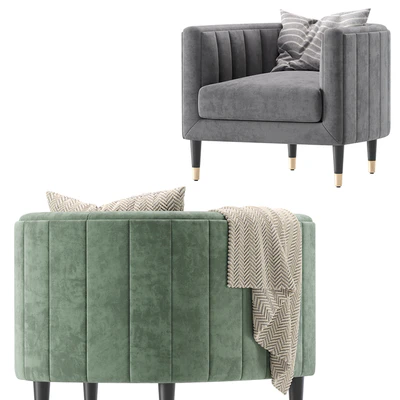 Armchair BRIDGE Cazarina Interiors/Кресло БРИДЖ — Ver 5