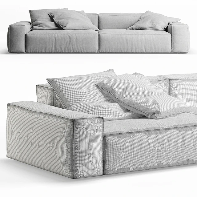 NeoWall 2 Seat Sofa by Living Divani — Descargar