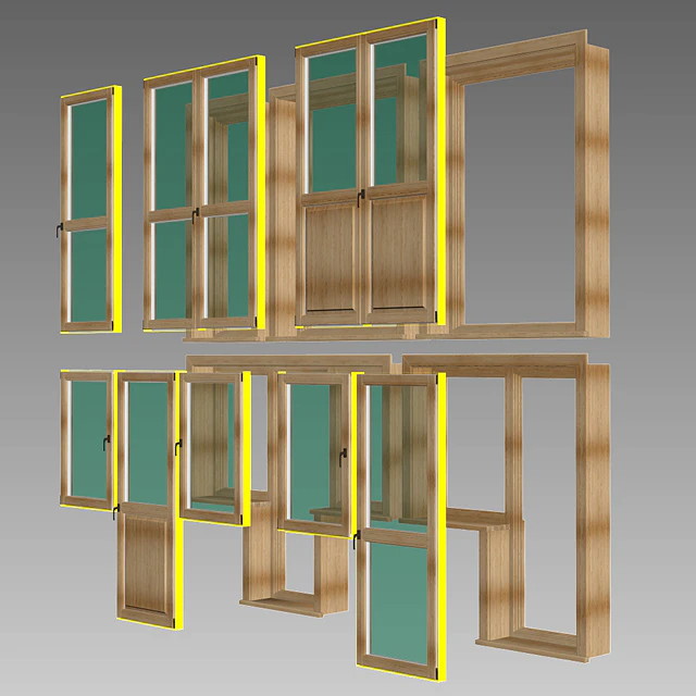 Set of wooden doors 3 | Constructor — Descargar