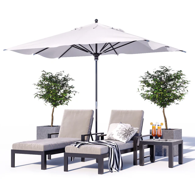 Indio Metal Outdoor Furniture Set 1 — Скачать