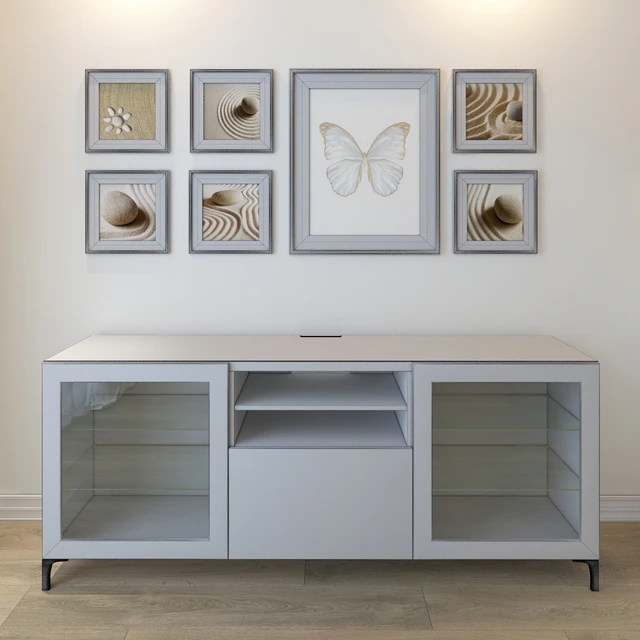 Тумба IKEA BESTO с картинами — Скачать