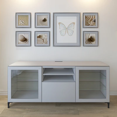 Тумба IKEA BESTO с картинами — Вид 3