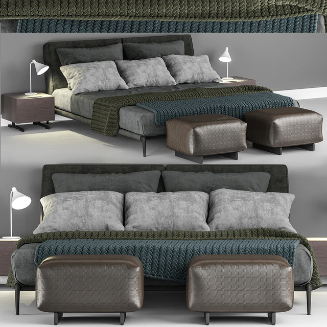 кровать Flexform Adda bed — Скачать