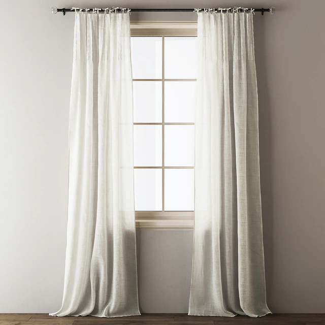 Anthropologie Tie-top Linen Curtains — Descargar