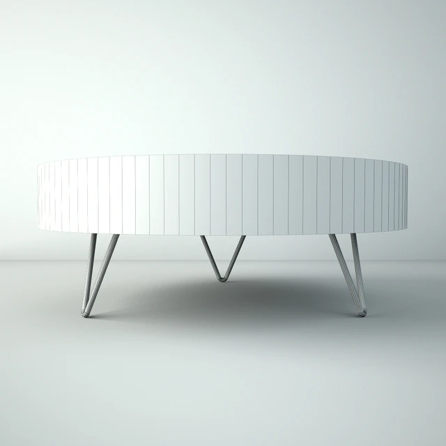 Salvaged Round Pinwheel Coffee Table — Descargar