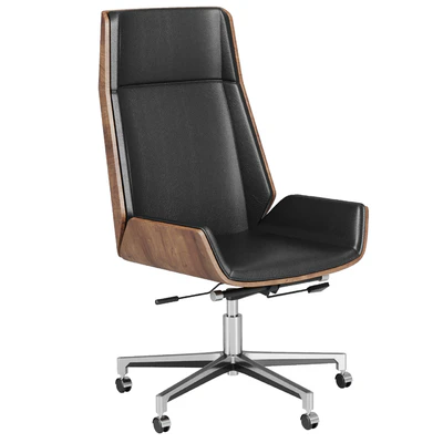 Faux leather office chair — Вид 4