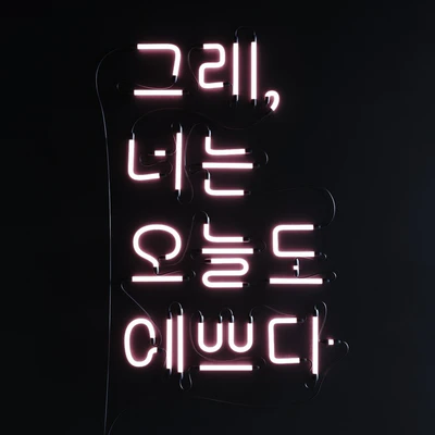 Neon Set 015 Неоновая вывеска корейский язык — Вид 1